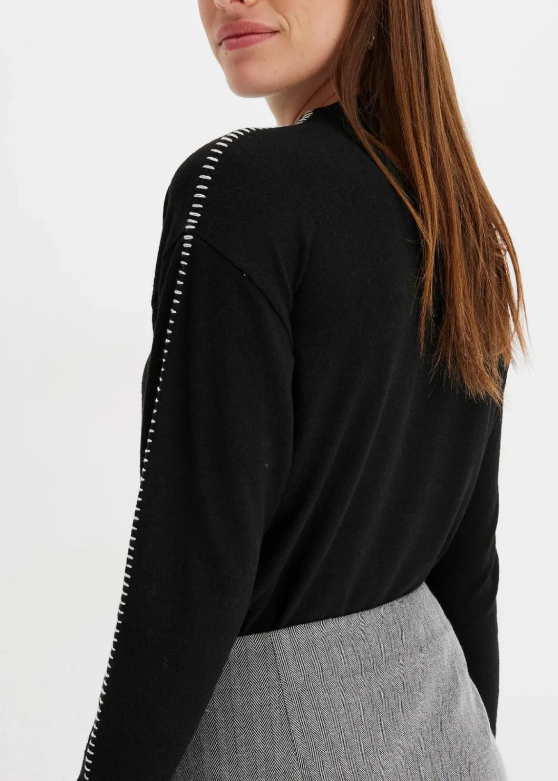 bonprix Bekleidung·Sportbekleidung|Nachhaltigere Materialien|Minirock in Wickeloptik grau