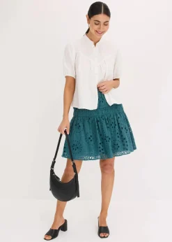 Minirock mit Lochstickerei|bonprix Best