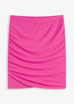 bonprix Bekleidung·Sportbekleidung|Röcke|Minirock mit Raffungen fuchsia