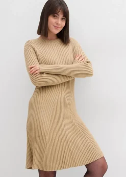 Mini-Strickkleid aus softem Viskose-Mix|bonprix Sale