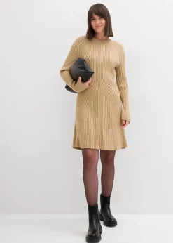Mini-Strickkleid aus softem Viskose-Mix|bonprix Sale