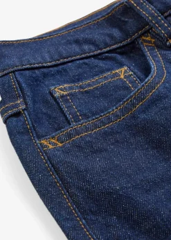 bonprix Bekleidung·Shirts & Tops|Jeans|Mom Jeans High Waist, cropped tiefblau denim ungewaschen
