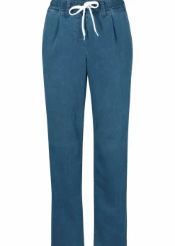 bonprix Jeans|Thermobekleidung|Mom-Jeans Mid Waist, Thermo mit Bequembund blau denim