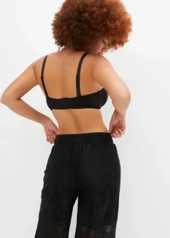 bonprix Große Cups D-H|Nachhaltigere Materialien|Multiway BH mit Bügel mit Bio-Baumwolle (2er Pack) weiss + schwarz