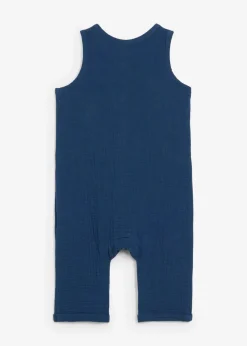 bonprix Overalls & Sets|Musselin Overall aus reiner Baumwolle tiefblau