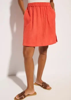 bonprix Strandmode|Bademode·Strandmode|Musselin Strand Rock hellrot