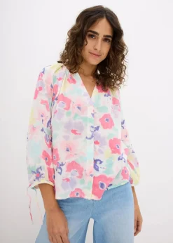 Musselin-Bluse aus reiner Baumwolle|bonprix Sale