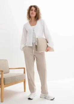bonprix Bekleidung·Hosen|Jacken & Mäntel|Musselin-Bolero weiß