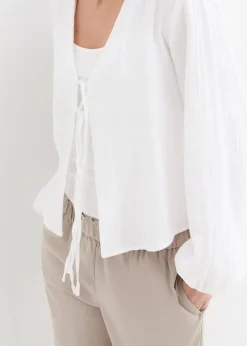 bonprix Bekleidung·Hosen|Jacken & Mäntel|Musselin-Bolero weiß