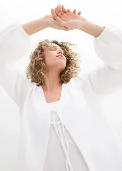 bonprix Bekleidung·Hosen|Jacken & Mäntel|Musselin-Bolero weiß