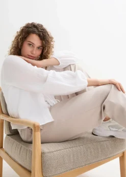 bonprix Bekleidung·Hosen|Jacken & Mäntel|Musselin-Bolero weiß