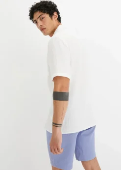Musselin-Kurzarmhemd aus reiner Baumwolle|bonprix New