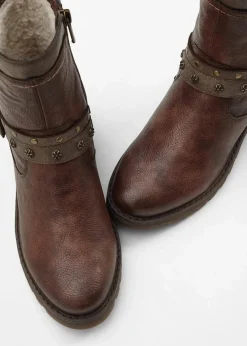 Mustang High Heels|Boots|Biker-Boots braun