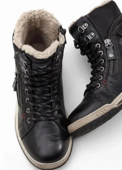 Mustang Sneaker|Gefütterte Winterschuhe|High-Top-Sneaker schwarz
