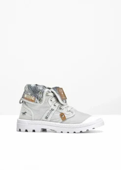 High-Top-Sneaker aus Baumwoll-Canvas|Mustang Discount