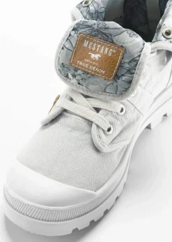 High-Top-Sneaker aus Baumwoll-Canvas|Mustang Discount