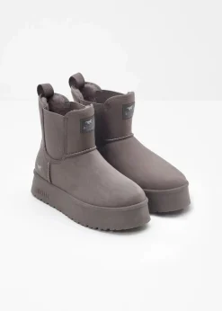 Mustang High Heels|Boots|Plateau-Boots taupe