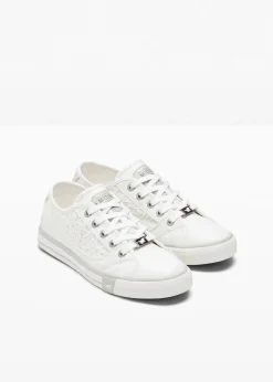 Mustang High Heels|Sneaker|Sneaker mit Spitze weiss