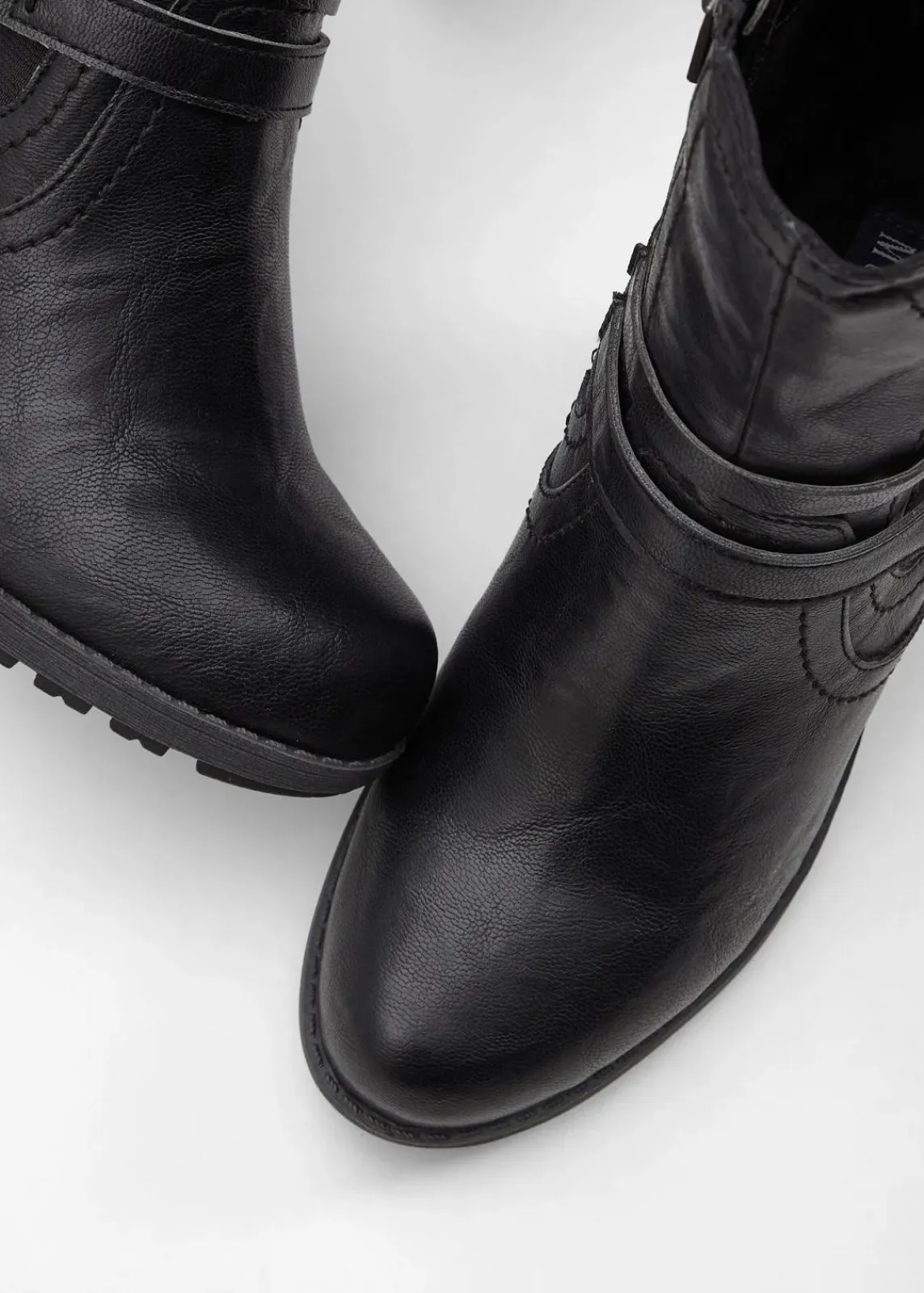 Mustang High Heels|Gefütterte Winterschuhe|Stiefelette schwarz