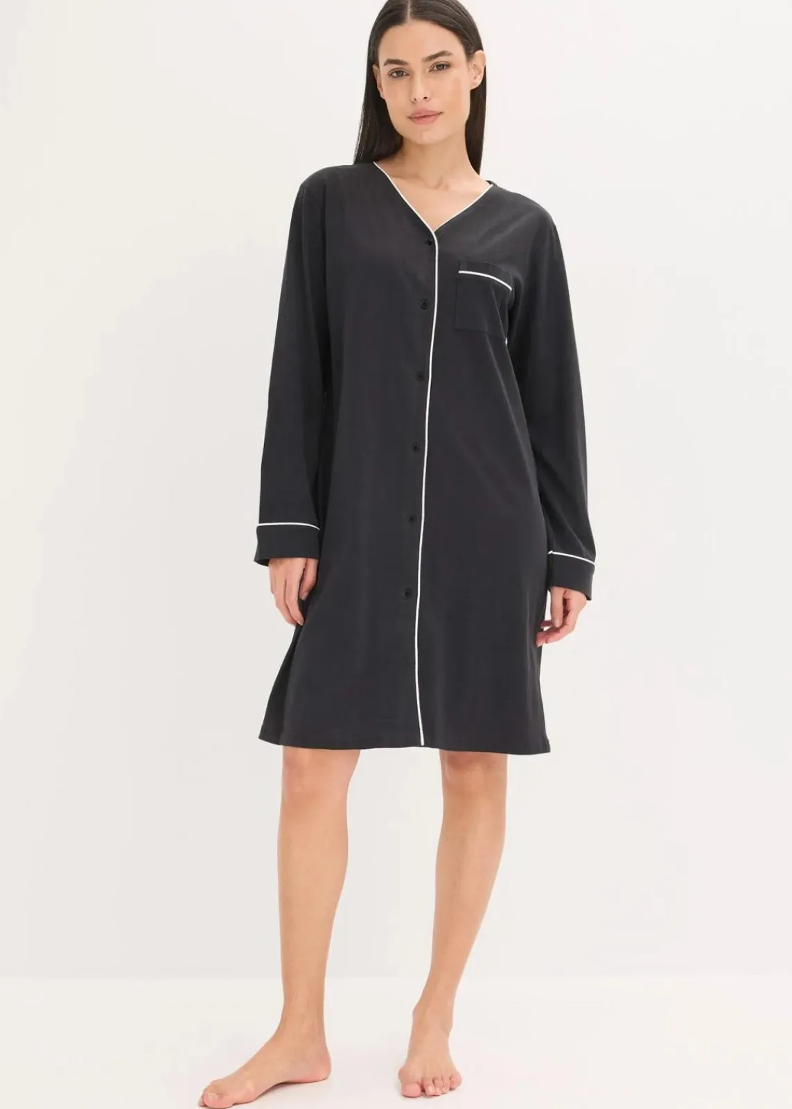 Nachthemd aus reiner Baumwolle|bonprix Clearance