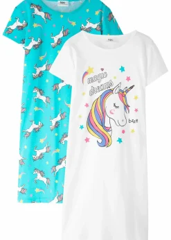 Nachthemd aus reiner Baumwolle (2er-Pack)|bonprix