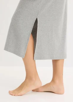 Nachthemd aus Rippe mit Knopfleiste|bonprix New