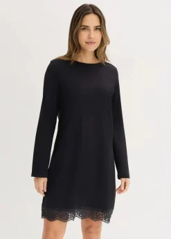 Nachthemd mit Spitze|bonprix Clearance
