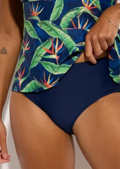 bonprix Nachhaltigere Materialien|Tankinis|Neckholder Tankini (2-tlg.Set) dunkelblau floral