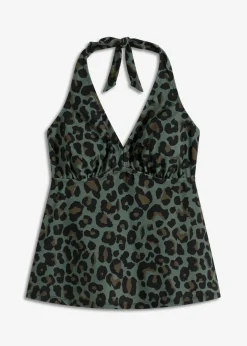 Neckholder-Tankinioberteil mit V-Ausschnitt|bonprix