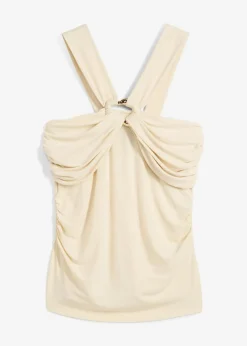 Neckholder-Top mit gehämmerter Deko-Schnalle|bonprix Hot