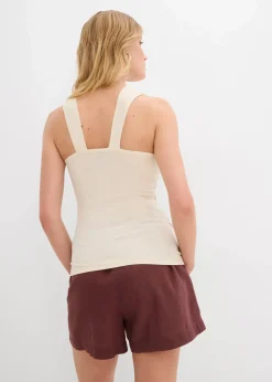 Neckholder-Top mit gehämmerter Deko-Schnalle|bonprix Hot