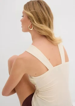 Neckholder-Top mit gehämmerter Deko-Schnalle|bonprix Hot