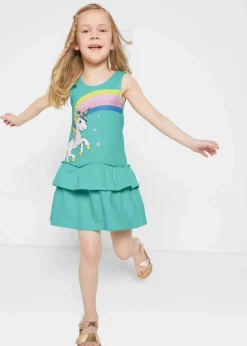 Niedliches Kleidchen mit Einhorn-Print|bonprix