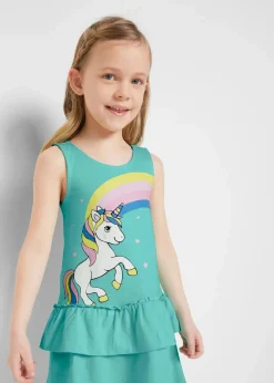 Niedliches Kleidchen mit Einhorn-Print|bonprix