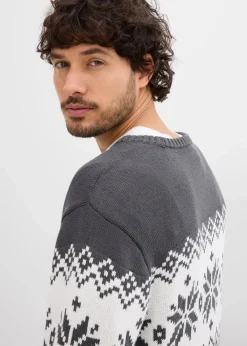 Norweger-Pullover aus reiner Baumwolle|bonprix Best