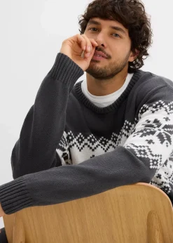 Norweger-Pullover aus reiner Baumwolle|bonprix Best