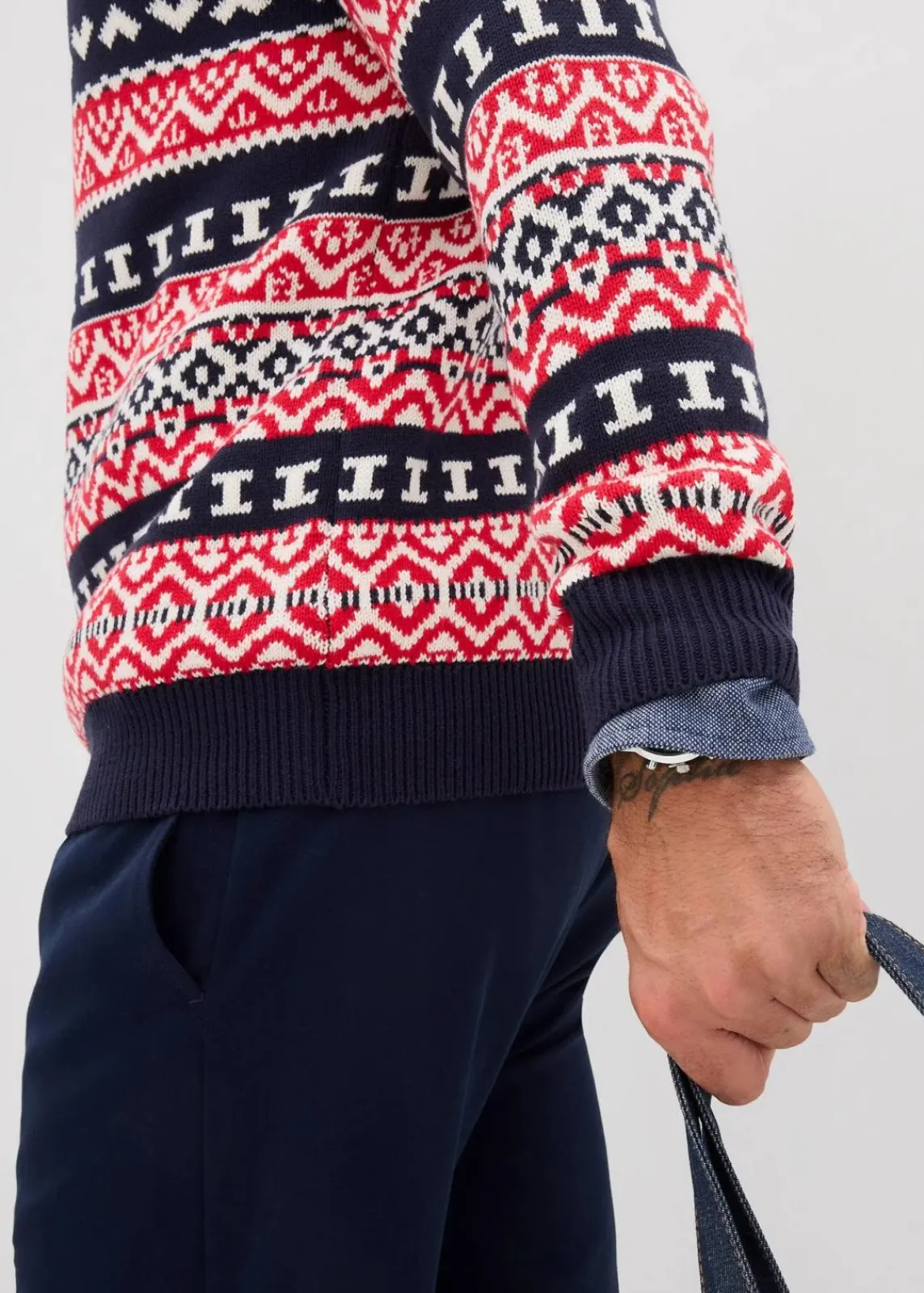 Norweger-Pullover aus weichem Baumwollmix|bonprix Best