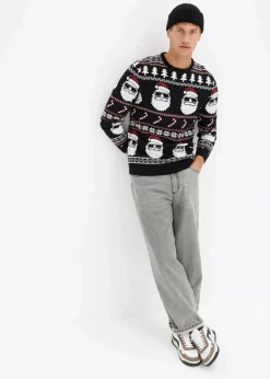 Norweger-Pullover mit recycelter Baumwolle|bonprix Discount