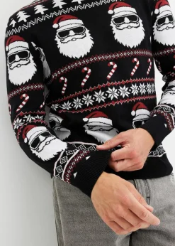 Norweger-Pullover mit recycelter Baumwolle|bonprix Discount