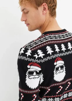 Norweger-Pullover mit recycelter Baumwolle|bonprix Discount