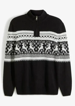 Norweger-Pullover mit Troyerkragen|bonprix Best