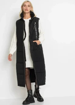 bonprix Bekleidung·Hosen|Nachhaltigere Materialien|Outdoor-Weste mit Bionic-Finish schwarz