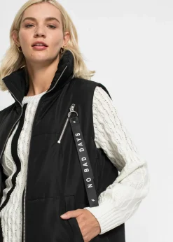 bonprix Bekleidung·Hosen|Nachhaltigere Materialien|Outdoor-Weste mit Bionic-Finish schwarz