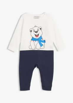 bonprix Overalls & Sets|Bio Baumwolle|Overall aus reiner Bio-Baumwolle dunkelblau bedruckt