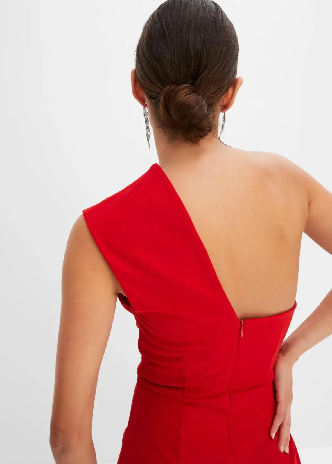 bonprix Bekleidung·Homewear|Festliche Mode|Overall aus strukturiertem Crepe rot