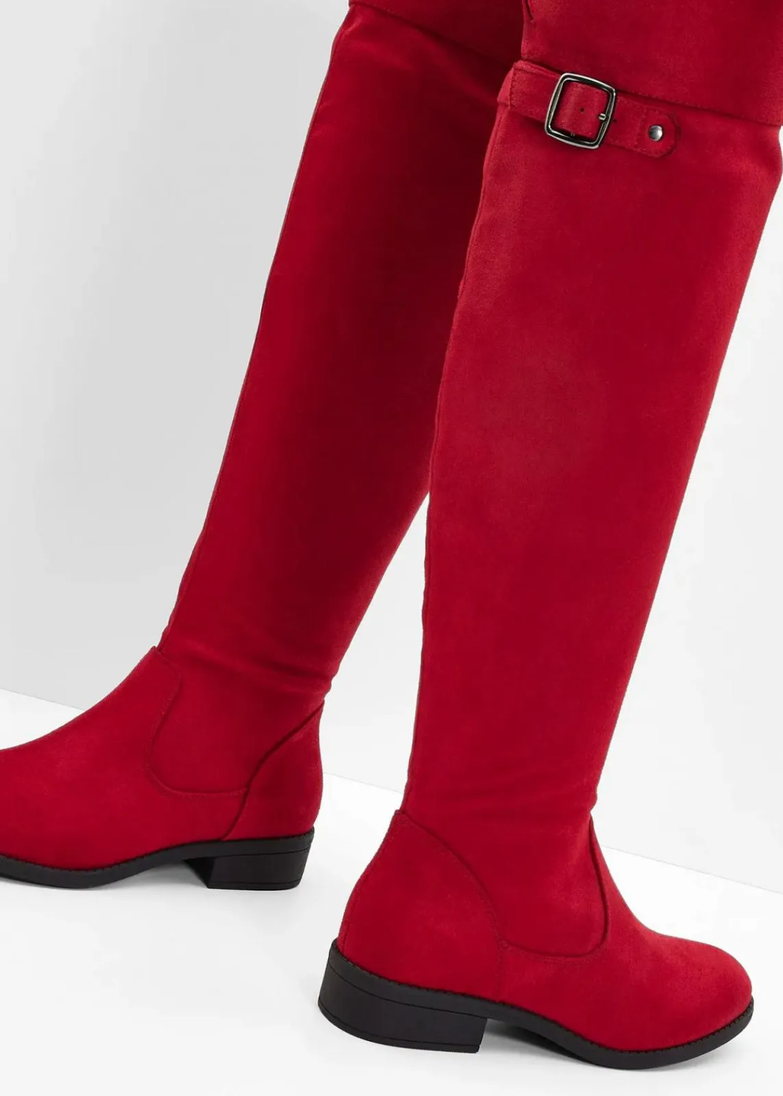 bonprix Stiefel|Overknee Stiefel dunkelrot