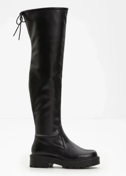 bonprix Stiefel|Overknee Stiefel schwarz