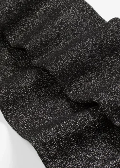 bonprix Nachhaltigere Materialien|Socken & Strumpfhosen|Overknee Strümpfe mit Lurex und Bio-Baumwolle schwarz/silber