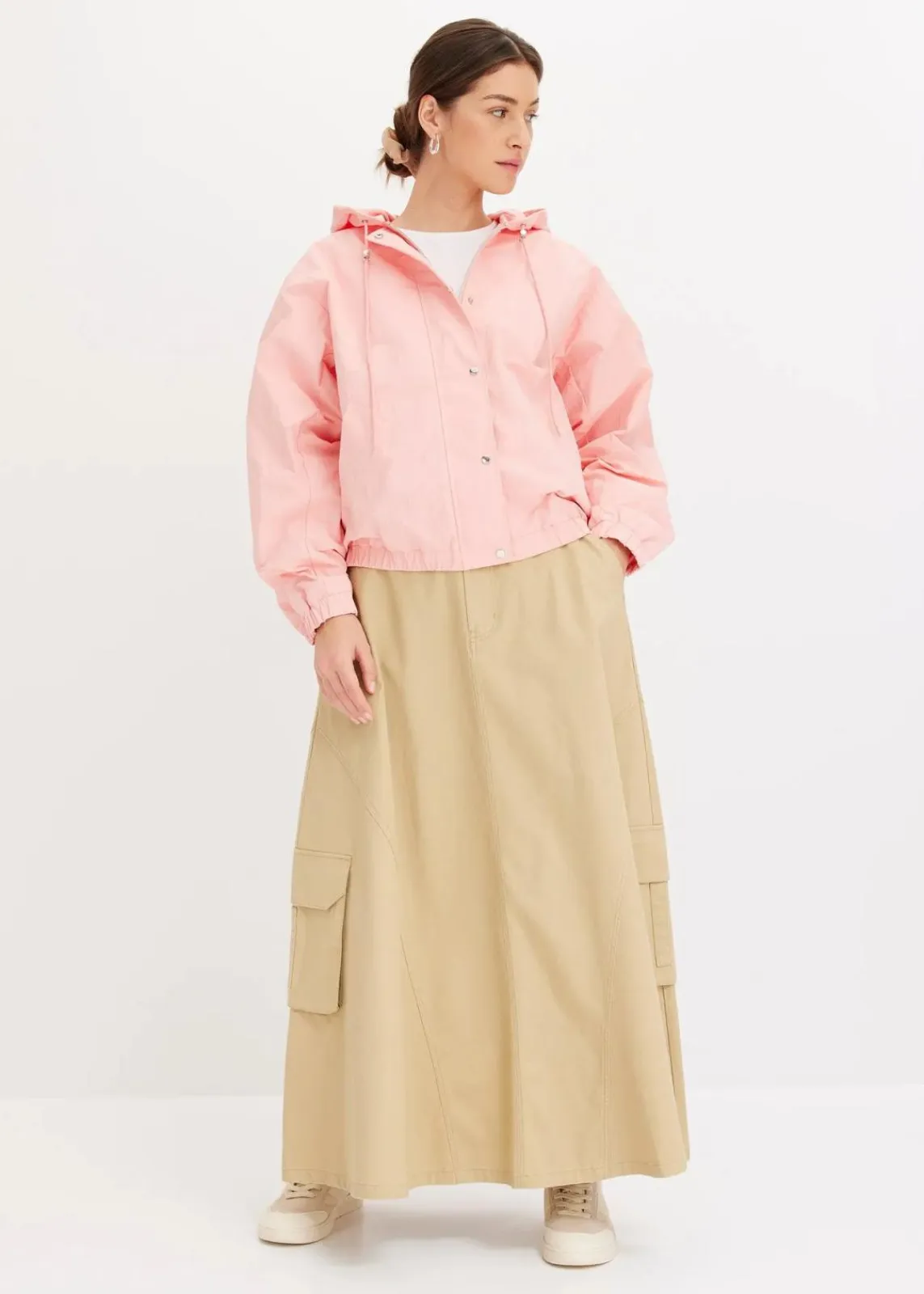 bonprix Bekleidung·Hosen|Jacken & Mäntel|Oversize Blouson softrosa