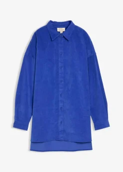 bonprix Blusen & Tuniken|Zweiteiler & Sets|Oversize Cordhemd edelsteinblau